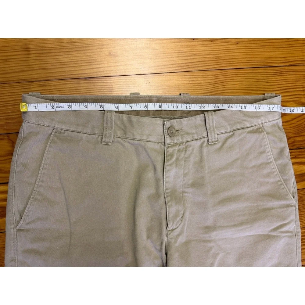 Eddie Bauer Legend Wash Flannel Lined Khaki Chino Pants Men's‎ 34x32 4886 - Picture 7 of 14